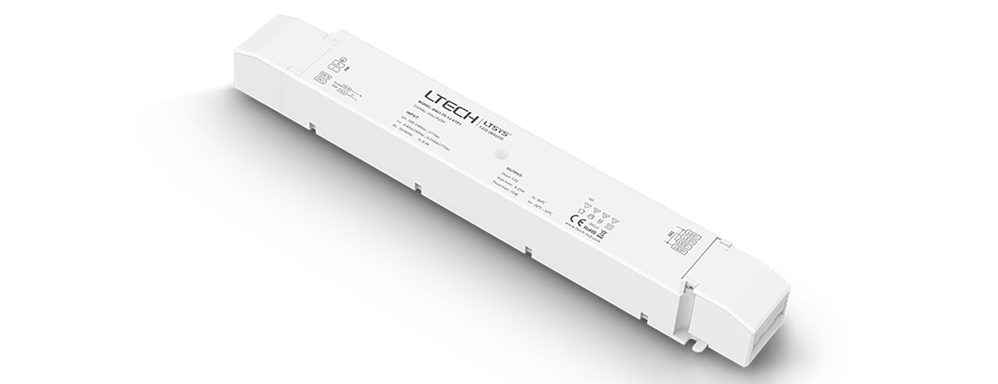 LM-100-24-G1D2  DALI/Push DIM; 0-100% Dim; CV 100W; 24Vdc 4.17A; 200-240Vac; IP20; 5yrs Warranty.